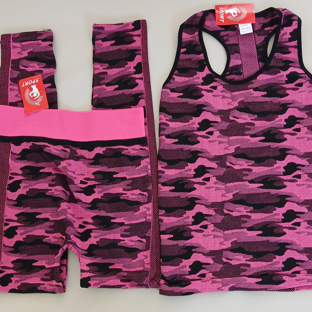 Pink Camo Sports Set